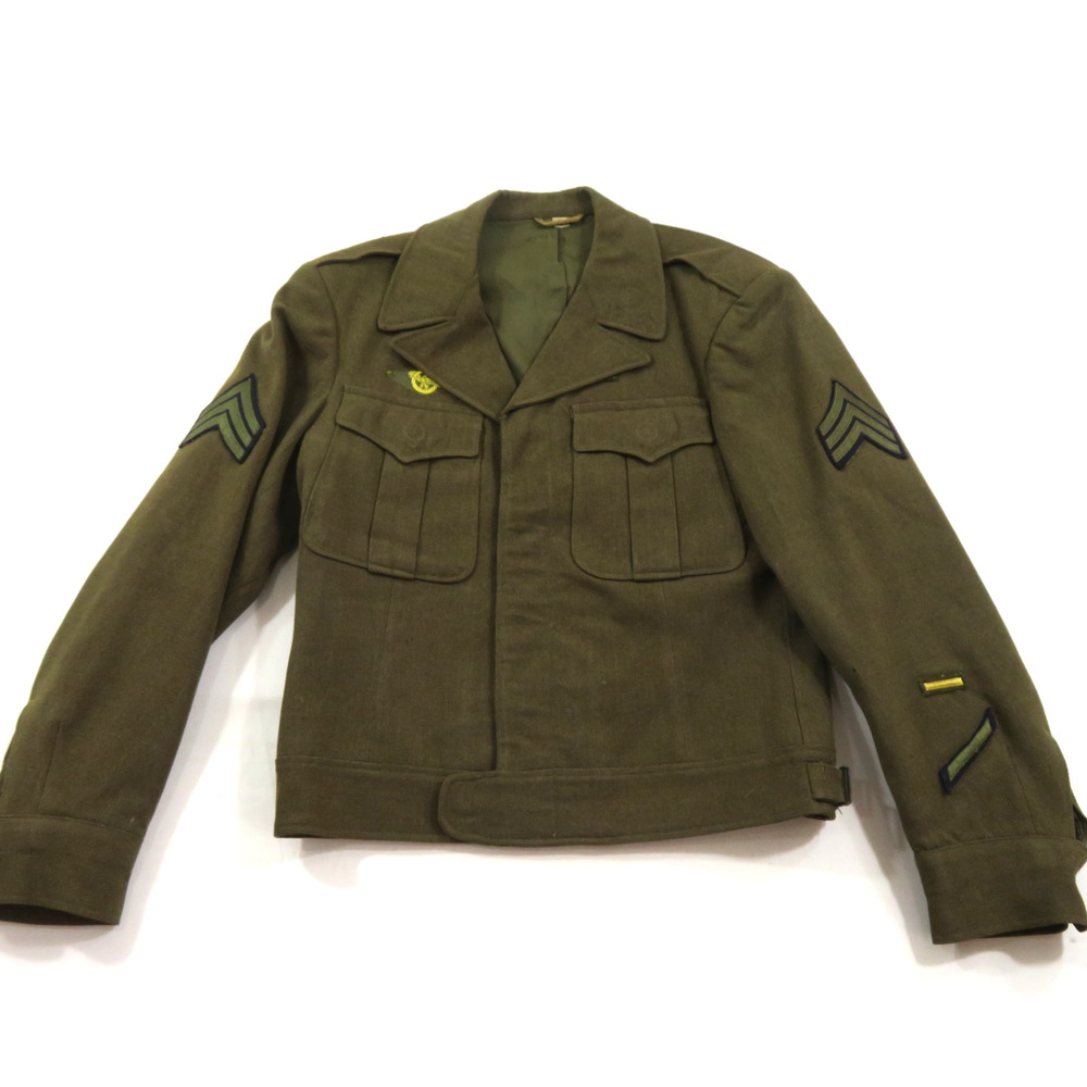 WW2 Military Ike Eisenhower Jacket Dress Green 36R Vintage